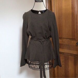 Lafayette 148 New York Olive Crew Neck Sweater